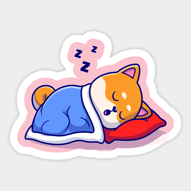 Shiba inu cartoon pillow 2025